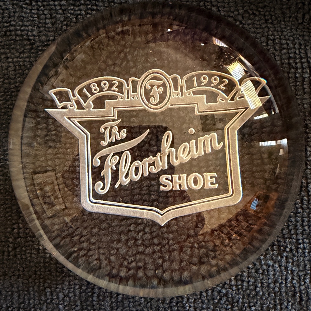 Tiffany & Co. x Florsheim 100th Anniversary (1992) Crystal Paperweight – Perfect